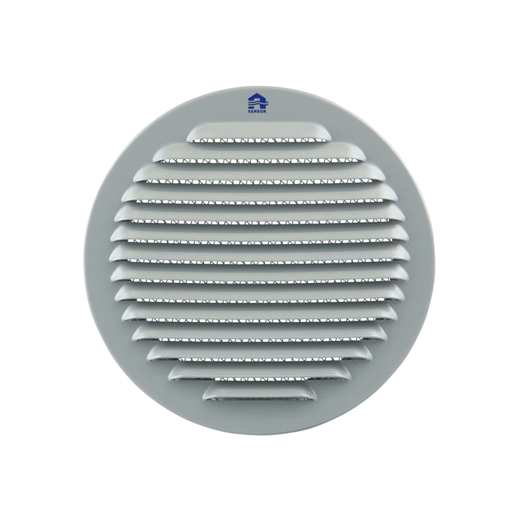 Renson 1078694 - muurroosterinbouw 435r dia 190 mm ral 9006 | 4 stuks