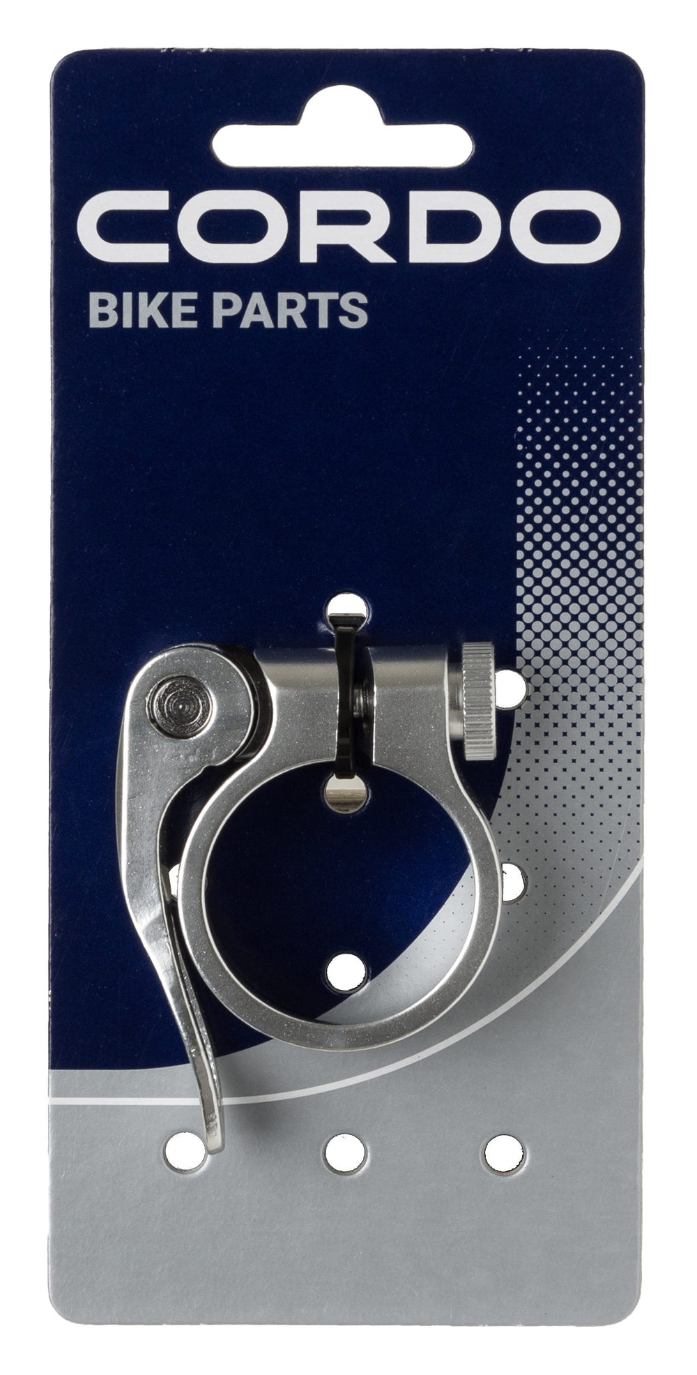 Cordo quick release voor zadelpen 34.9mm zilver