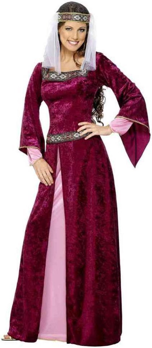 Vegaoo middeleeuwse koningin kostuum voor vrouwen - verkleedkleding - large