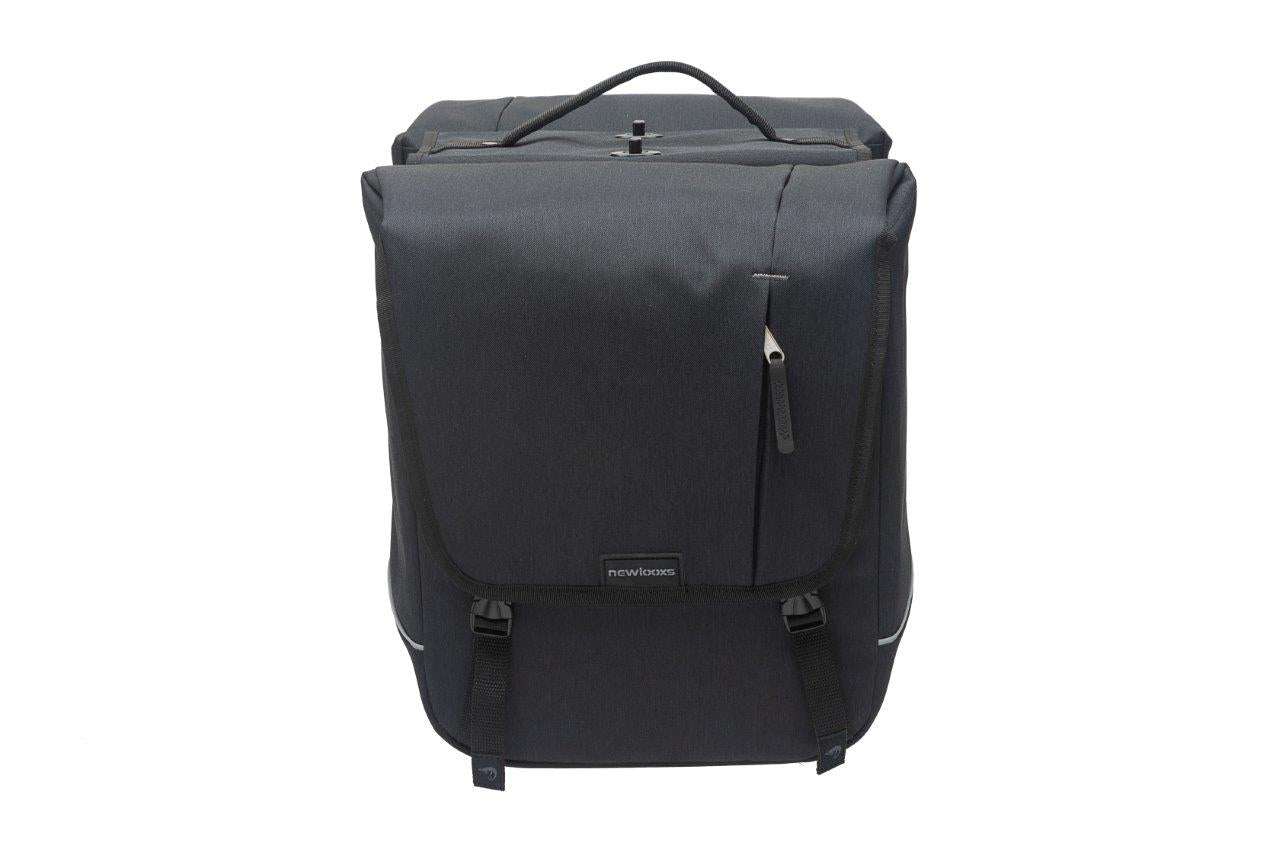New Looxs Nova Dubbel Afneembaar - Dubbele Fietstas Zwart 35x35x15cm