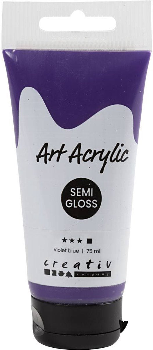 Creative company pigment art acrylverf violet, 75ml
