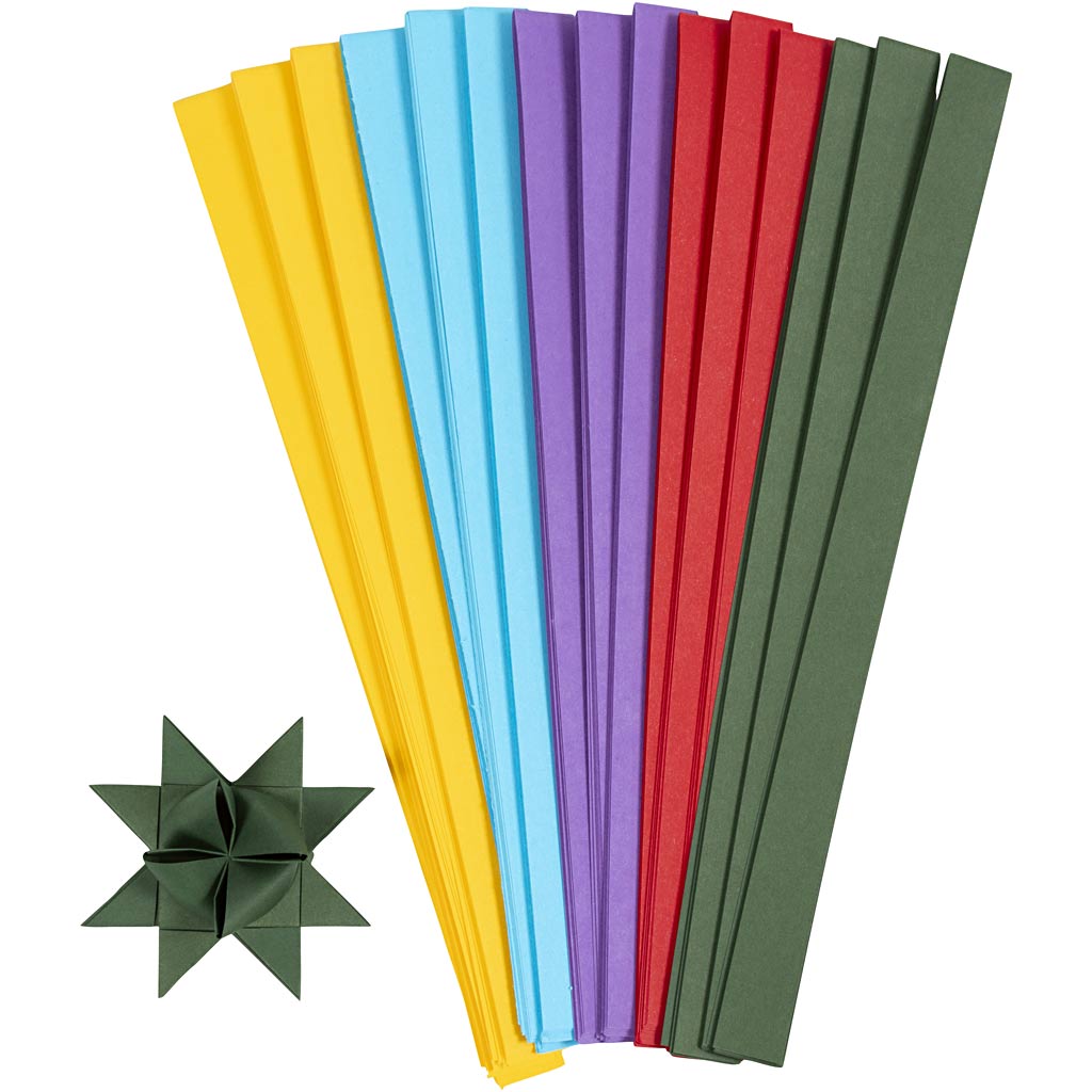 Creatief bedrijf vlechtstroken diverse kleuren, 500st.