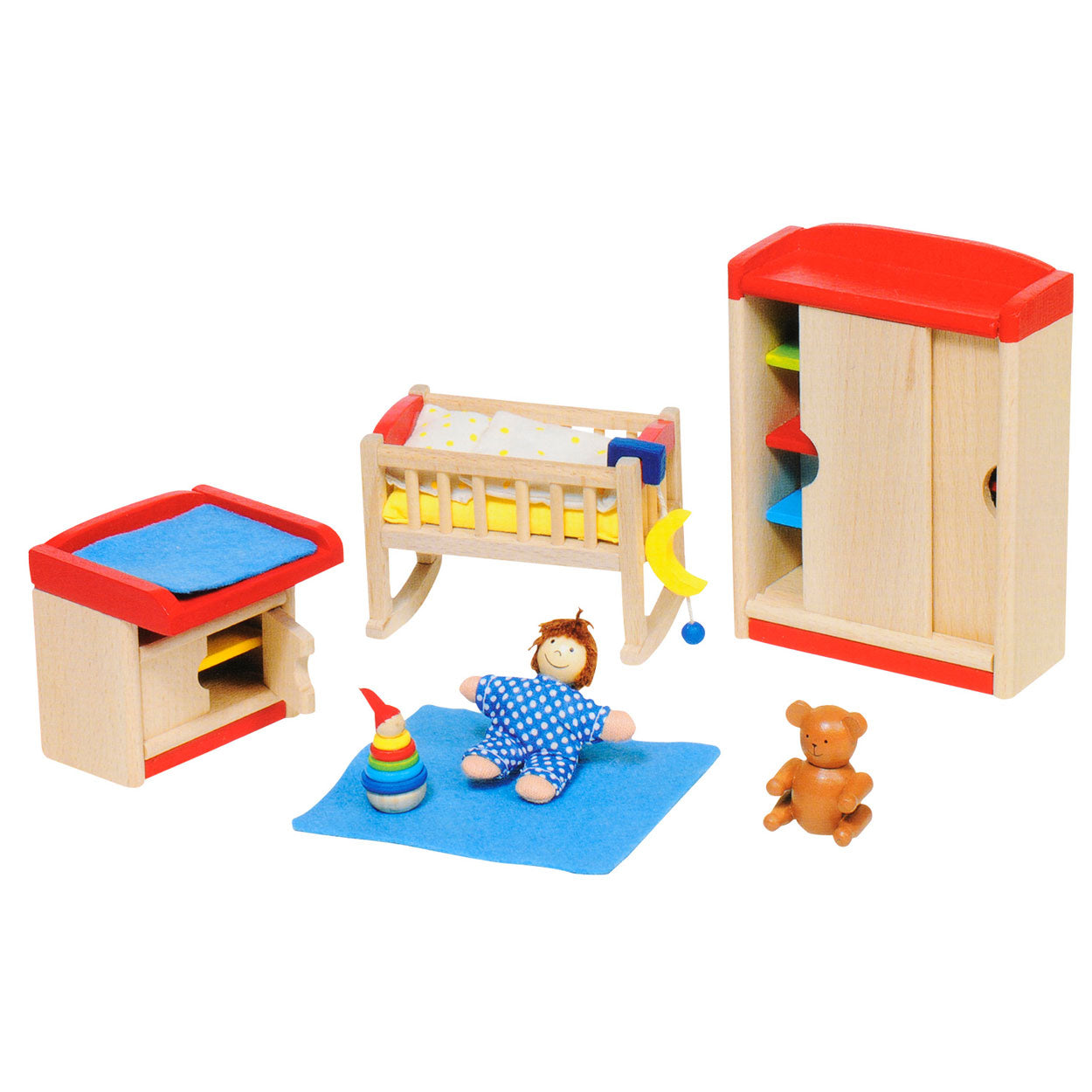 Goki babykamer voor poppenhuis