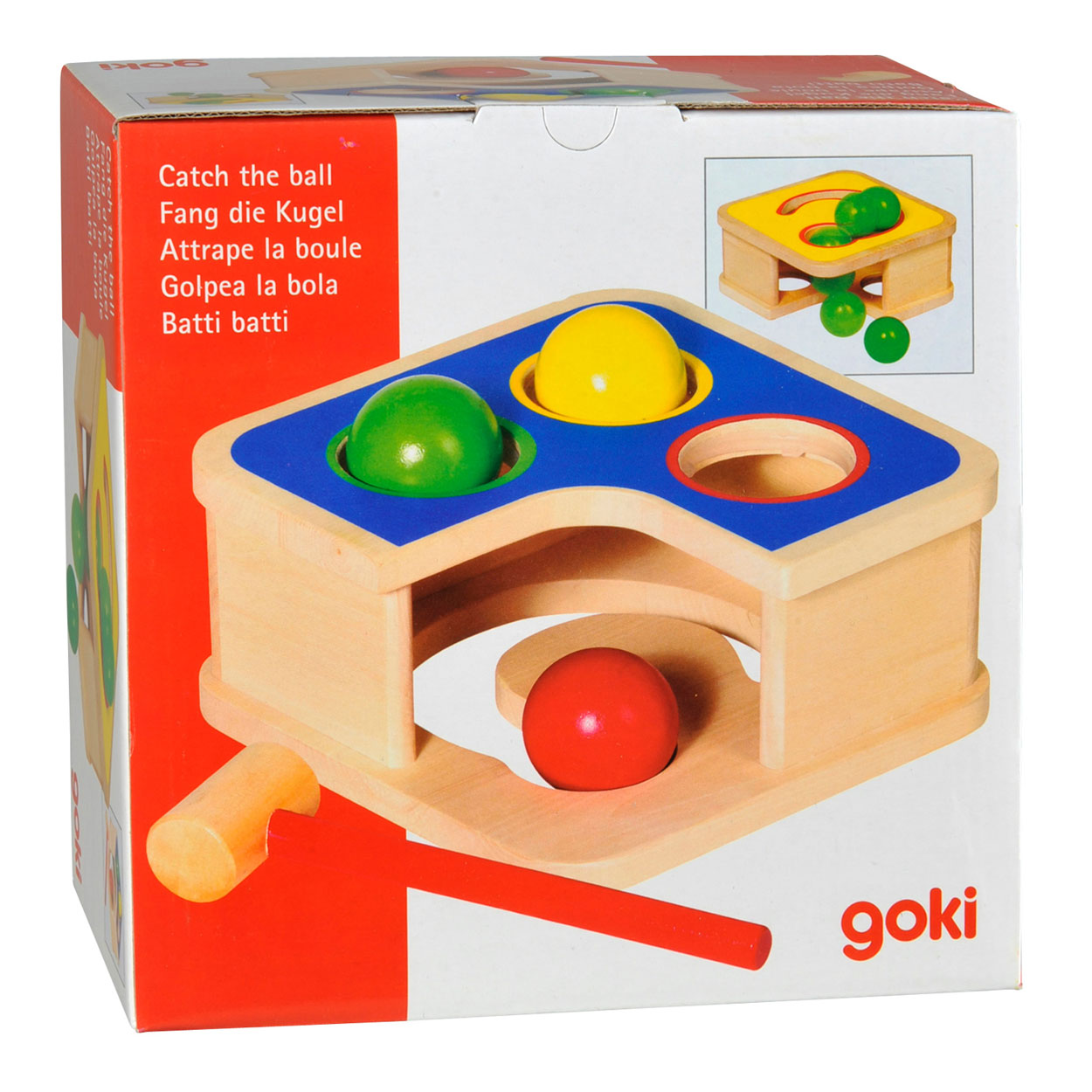 Goki houten hamerbank met bal