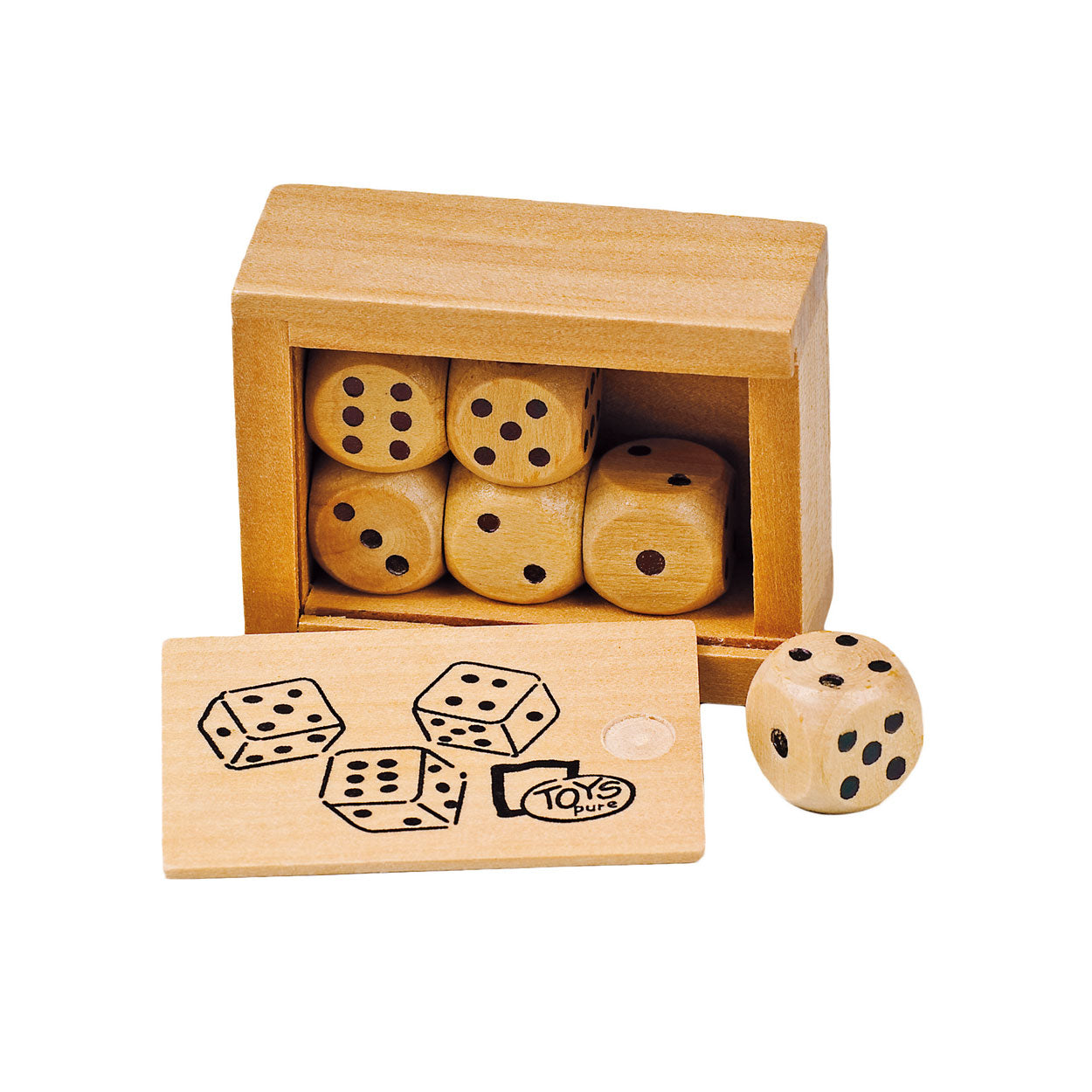 Goki dobbelstenenset hout