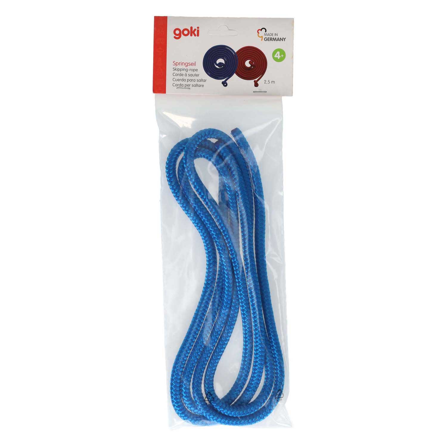 Goki blauw springtouw, 2,5 meter