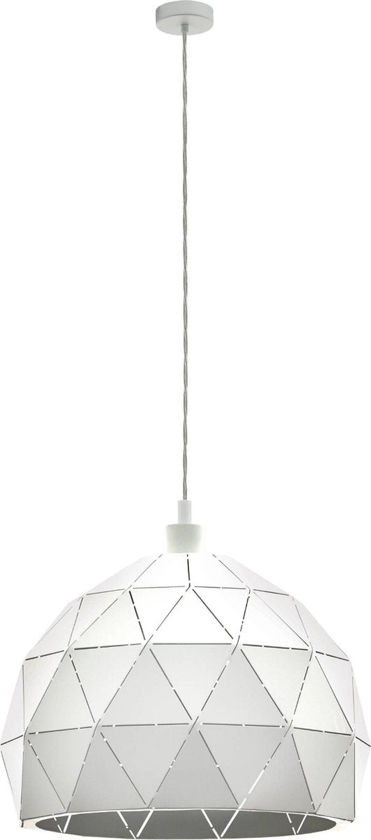Eglo roccaforte hanglamp - e27 - ø 40 cm - wit