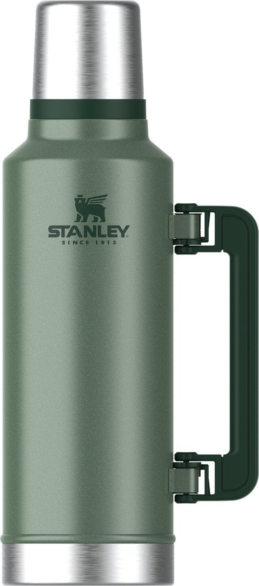 Stanley classic legendary thermosfles 1.9l - houdt 45 uur warm, 2 dagen koud - vaatwasserbestendig - roestvrijstalen thermoskan - lekvrij - hammertone green