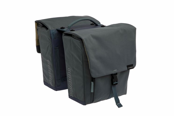 Nieuw tas looxs tulum mik dubbel grijs groen | 32l