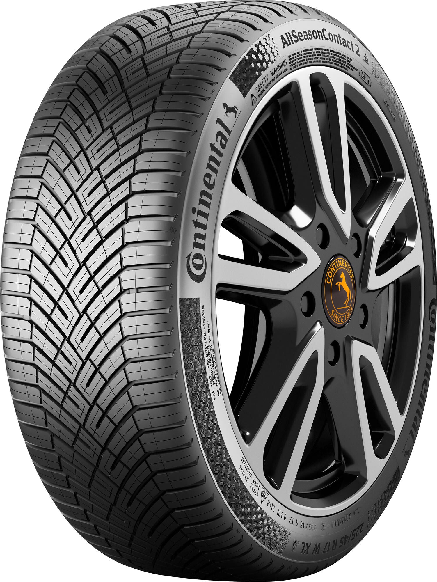 Continental vierseizoenenbanden allseasoncontact 2 . tires gj 235 55r17 103v conti all season contact2