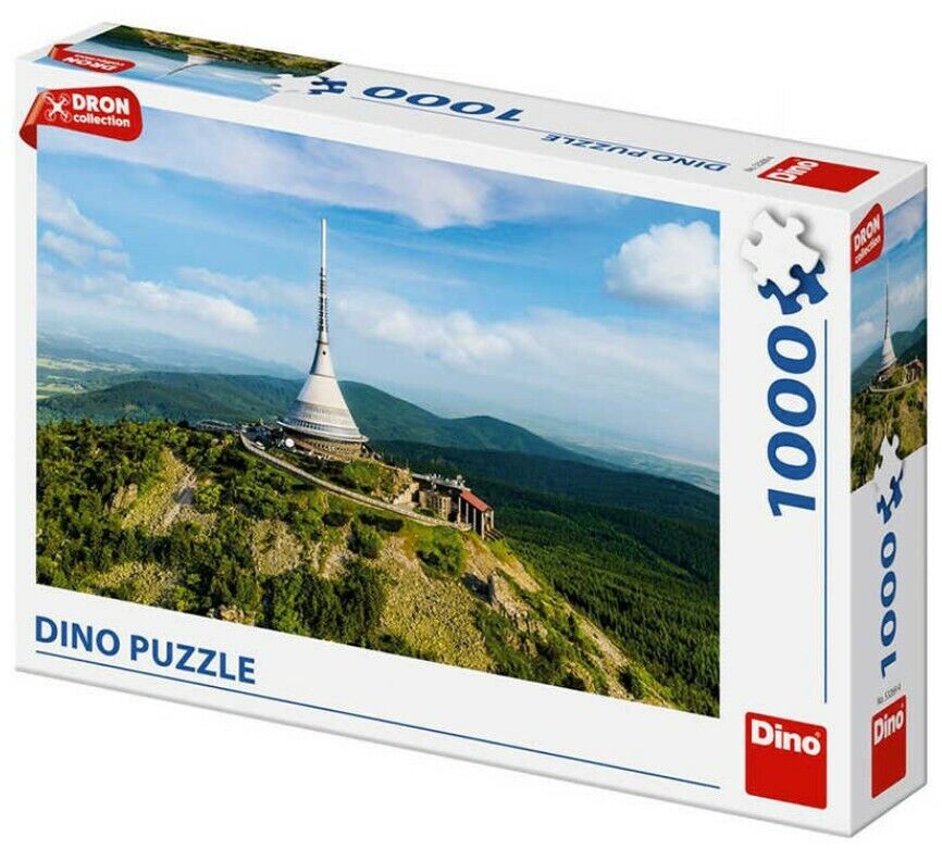 Dinotoys dino puzzel - ještěd de hoogste berg van tsjechië - 1000 stukjes