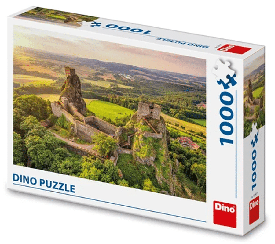 Dinotoys dinopuzzel - kasteel trosky in tsjechië - 1000 stukjes