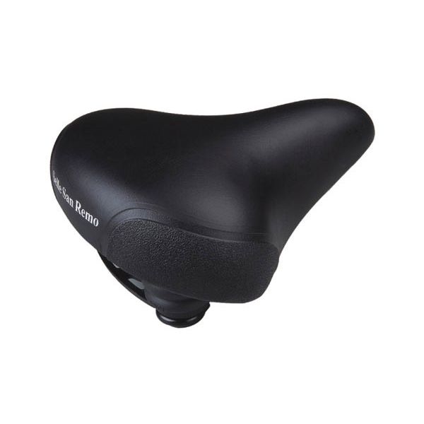 Selle san remo fietszadel marwi stadsfiets unisex met hoekbescherming - zwart