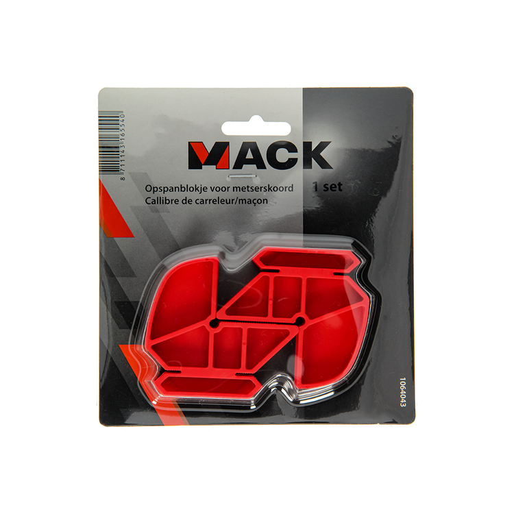 Mack 1064043 - opspanblokje voor metserkoord 1 set | 5 stuks