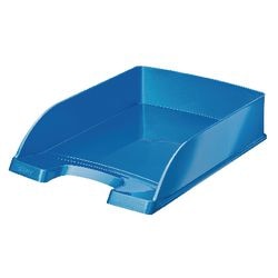 Brievenvakjes wow leitz a4 metallic blauw stapelbaar