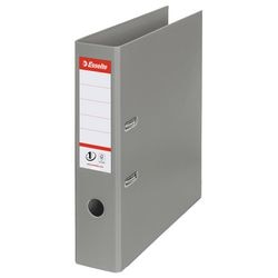 Esselte 2-rings kunststof ordner - capaciteit van 500 a4-vel - rugbreedte van 75mm - grijs