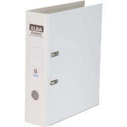 Ordner elba rado plast a4 pvc (polyvinylchloride) wit 1 stuk