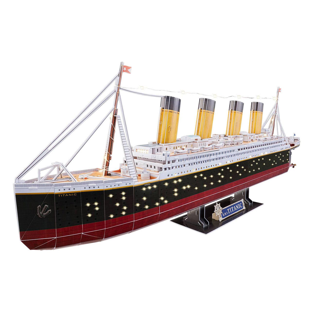 Revell 3d puzzel bouwpakket - rms titanic led edition 266st.