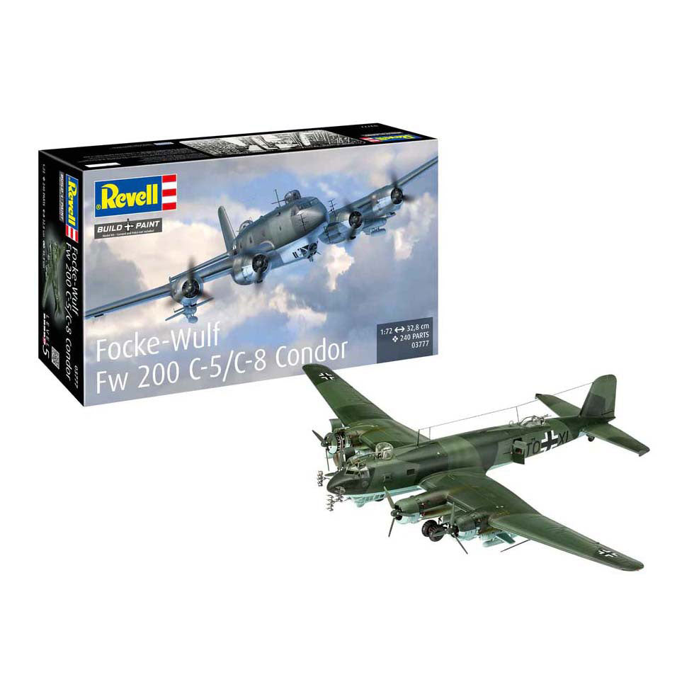 Revell modelbouwpakket - focke-wulf fw 200 c-5 c-8 condor 1:72 - 240dlg.