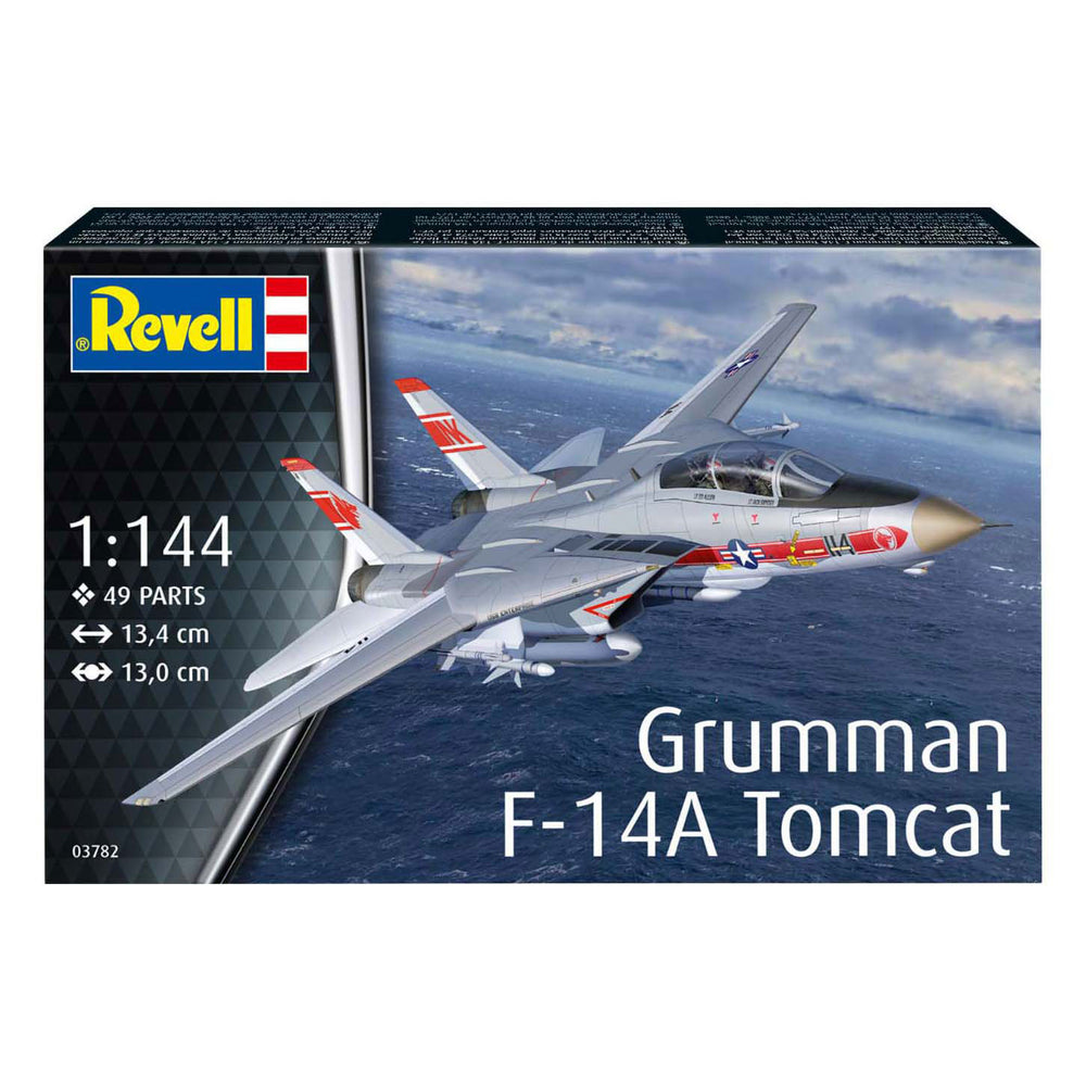 Revell modelbouwpakket vliegtuigen - 03782 grumman f-14a tomcat - straaljager plastic - 1:144 - modelbouw