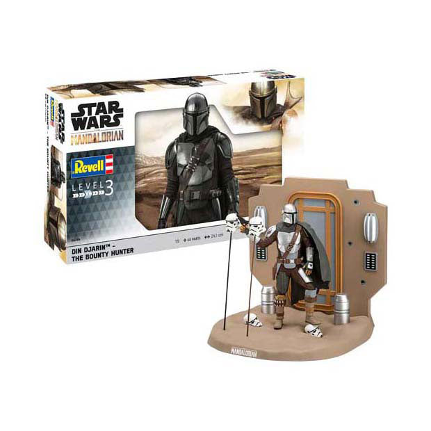 Revell modelbouwpakket star wars - din djarin the bounty hunter the mandalorian 1:9 - 60dlg.