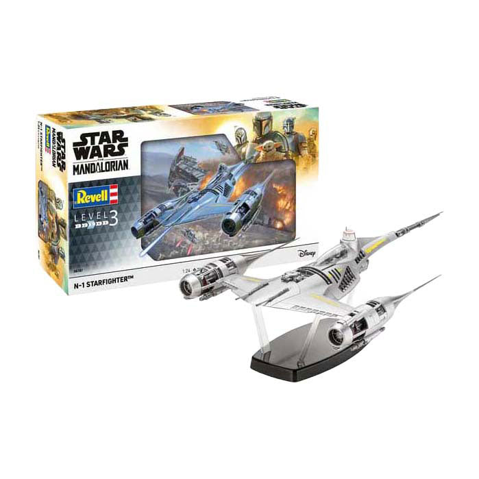 Revell modelbouwpakket star wars - n1 starfighter the mandalorian 1:24 - 77dlg.