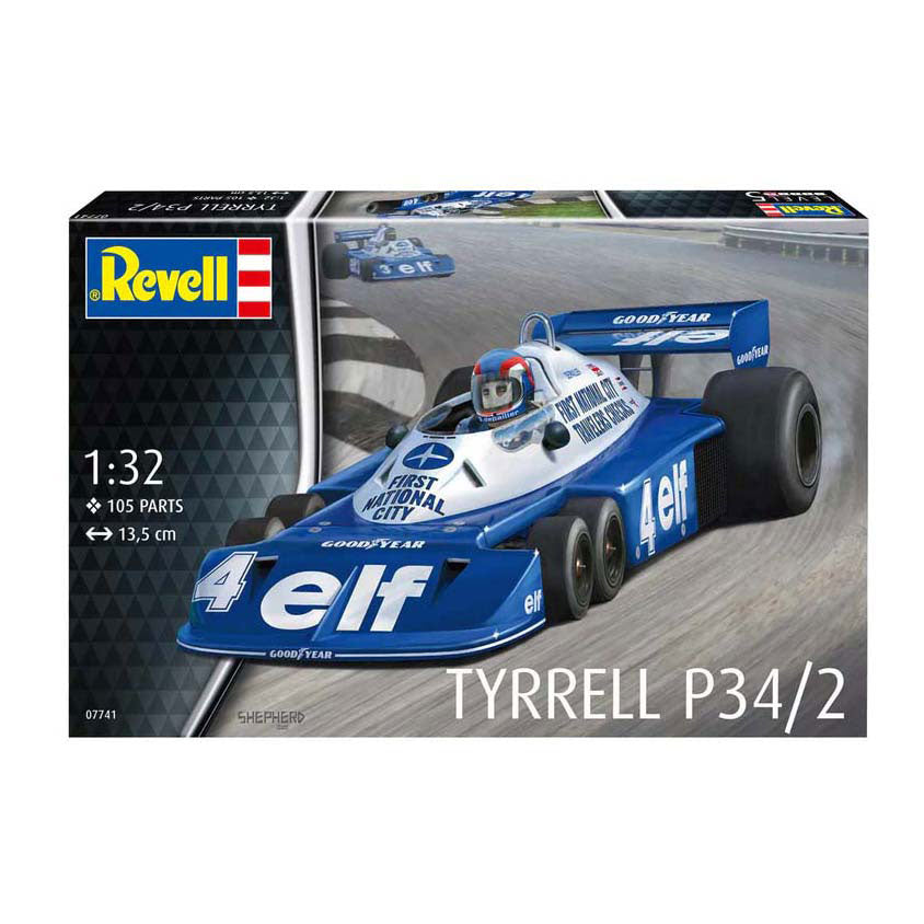 Revell modelbouwpakket militaire voertuigen - 07741 tyrrell p34 2 - 6 wieler - formule 1 auto plastic - 1:32 - modelbouw