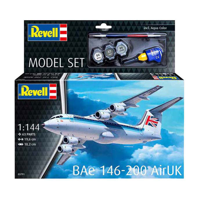 Revell modelbouwpakket - bae 146-200 airuk 1:144 - 63dlg.