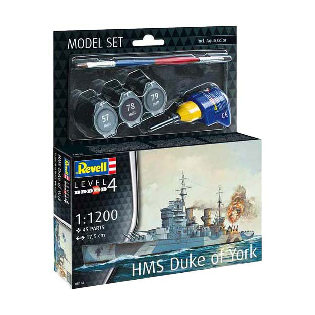 Revell modelbouwpakket - battleship hms duke of york 1:1200 - 45dlg.