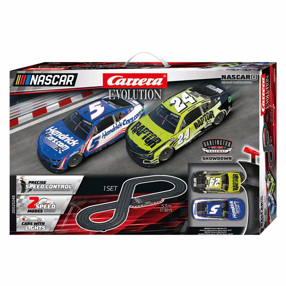 Carrera racebaan nascar darlington showdown