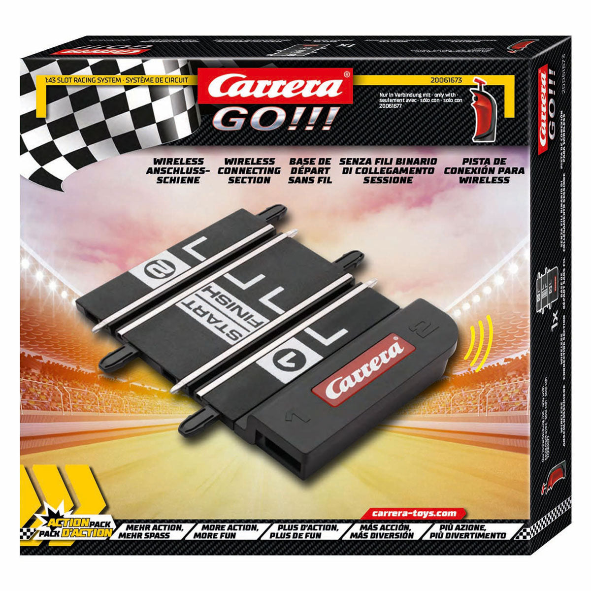 Carrera GO!!! Draadloze verbindingsrails