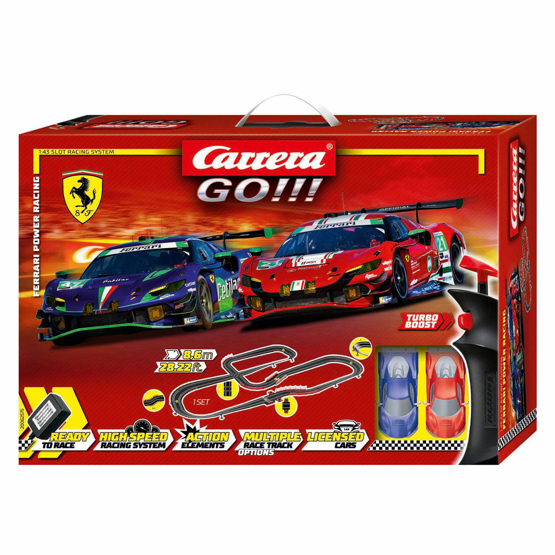 Carrera go!!! racebaan - ferrari power racing