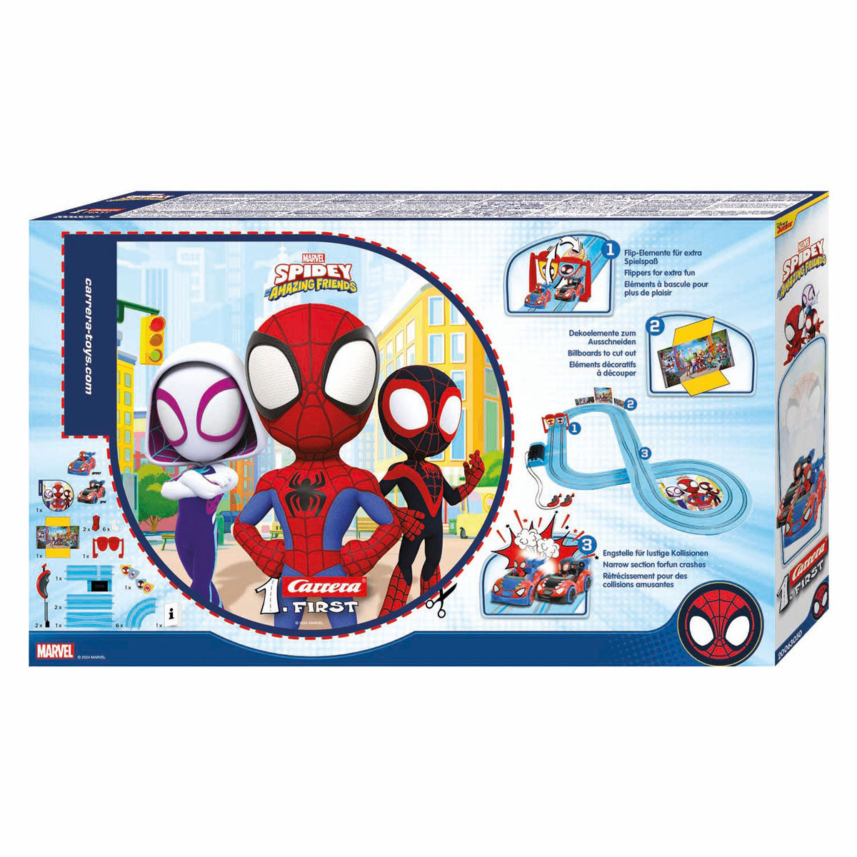 Carrera first racebaan - marvel spidey