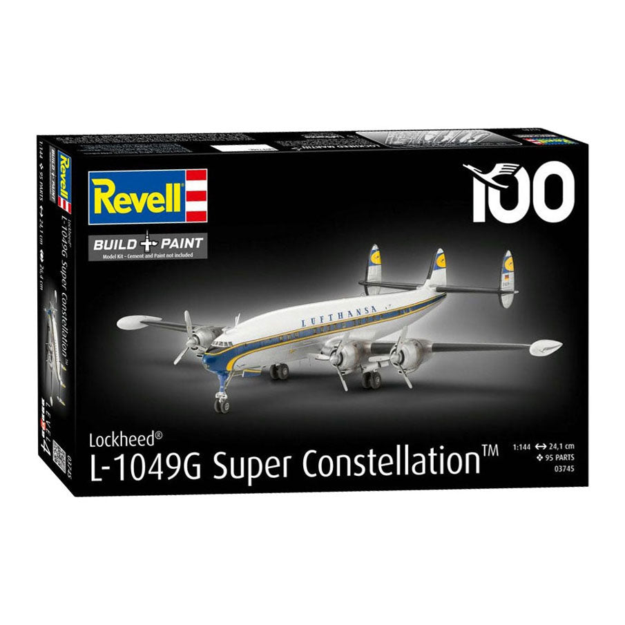 Revell modelbouwpakket lockheed l.1049g super constellation lufthansa 1:144 - 95dlg.