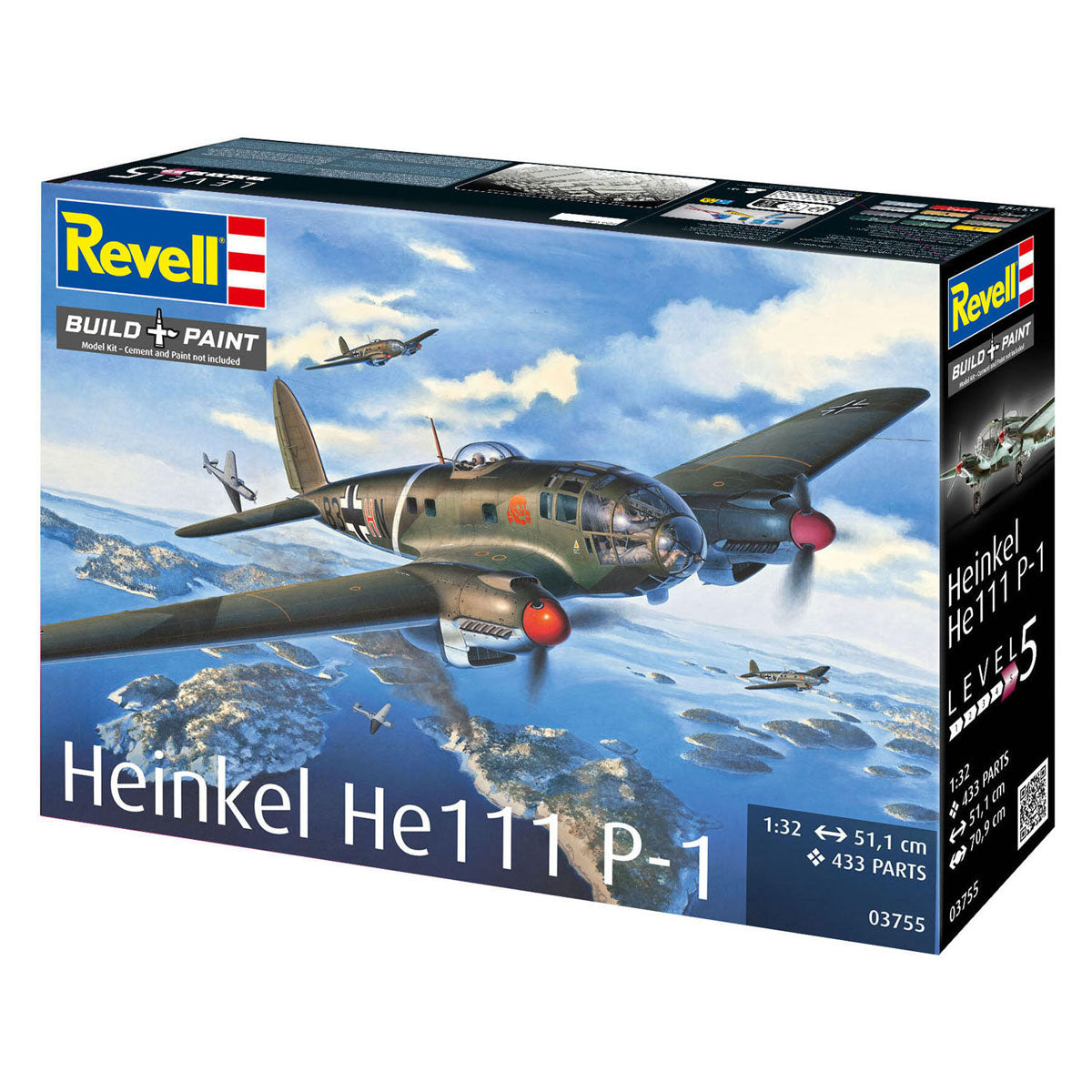 Revell modelbouwpakket heinkel he 111p-1 1:32 - 433dlg.