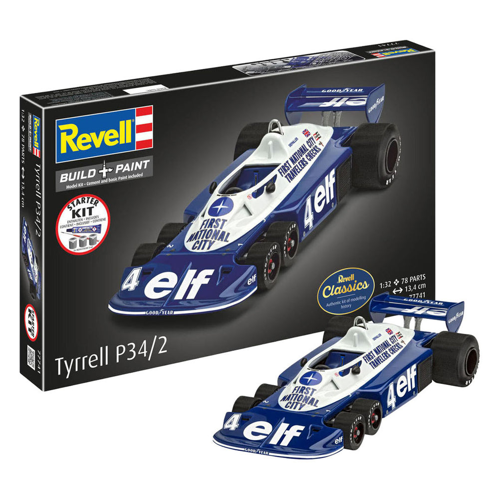Revell modelbouwpakket starter kit tyrrell p34 2 6-wheeler 1:32 - 105dlg.