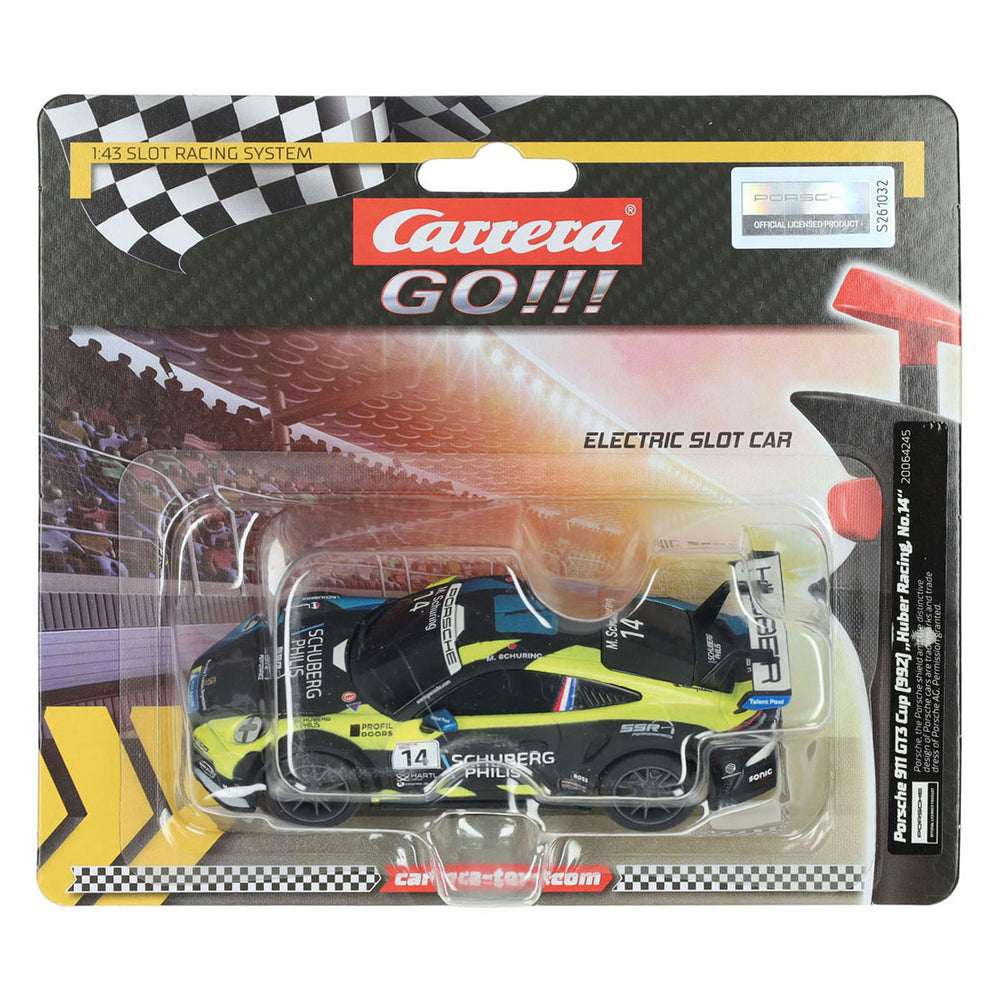 Carrera go!!! porsche 992 gt3 cup huber racing, no.14 - 1:43