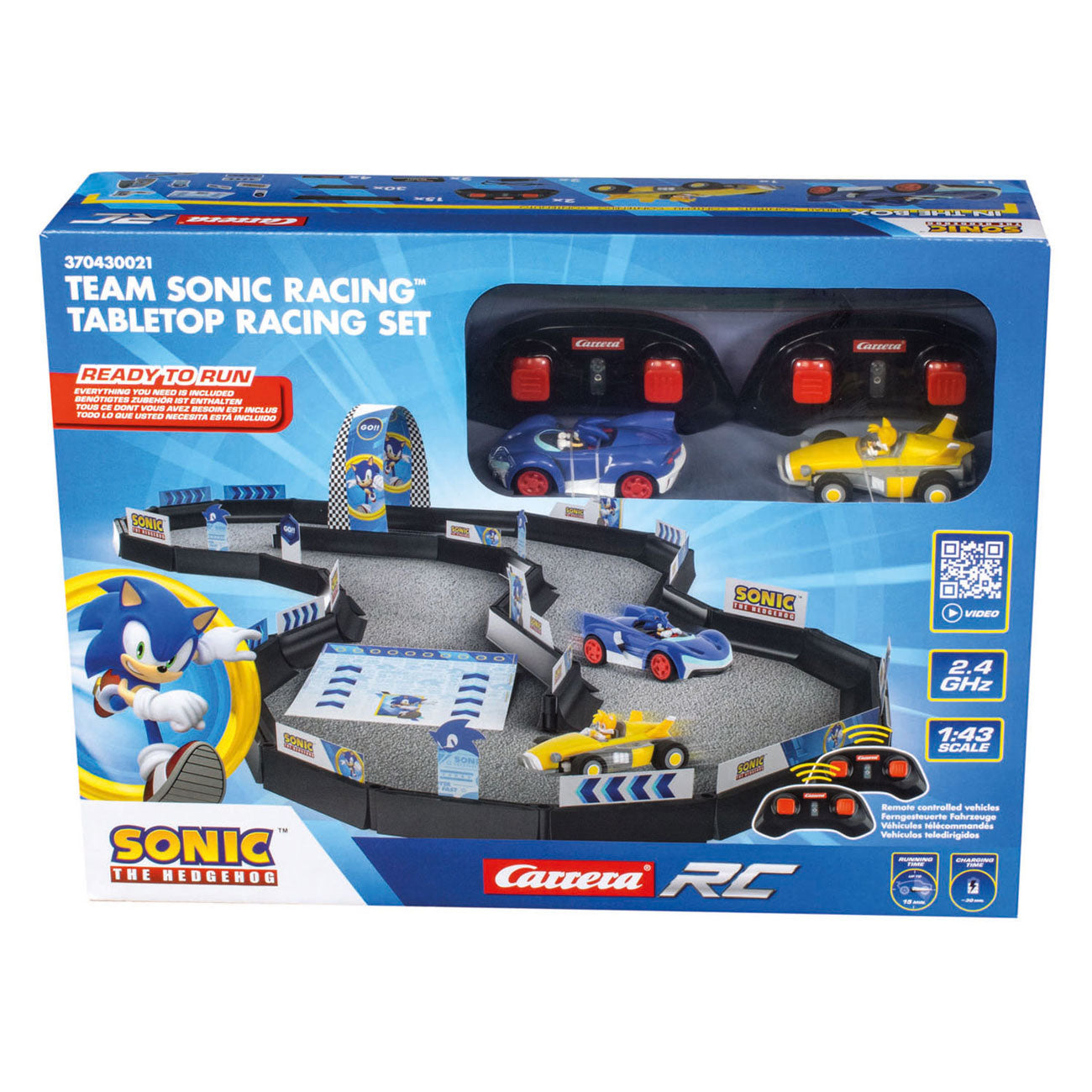 Radiografisch bestuurbare sonische raceset 1:43