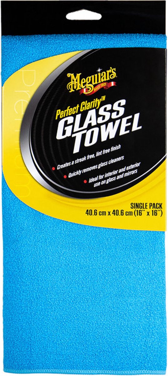 Meguiar's perfect clarity glass towel - glas microvezeldoek auto