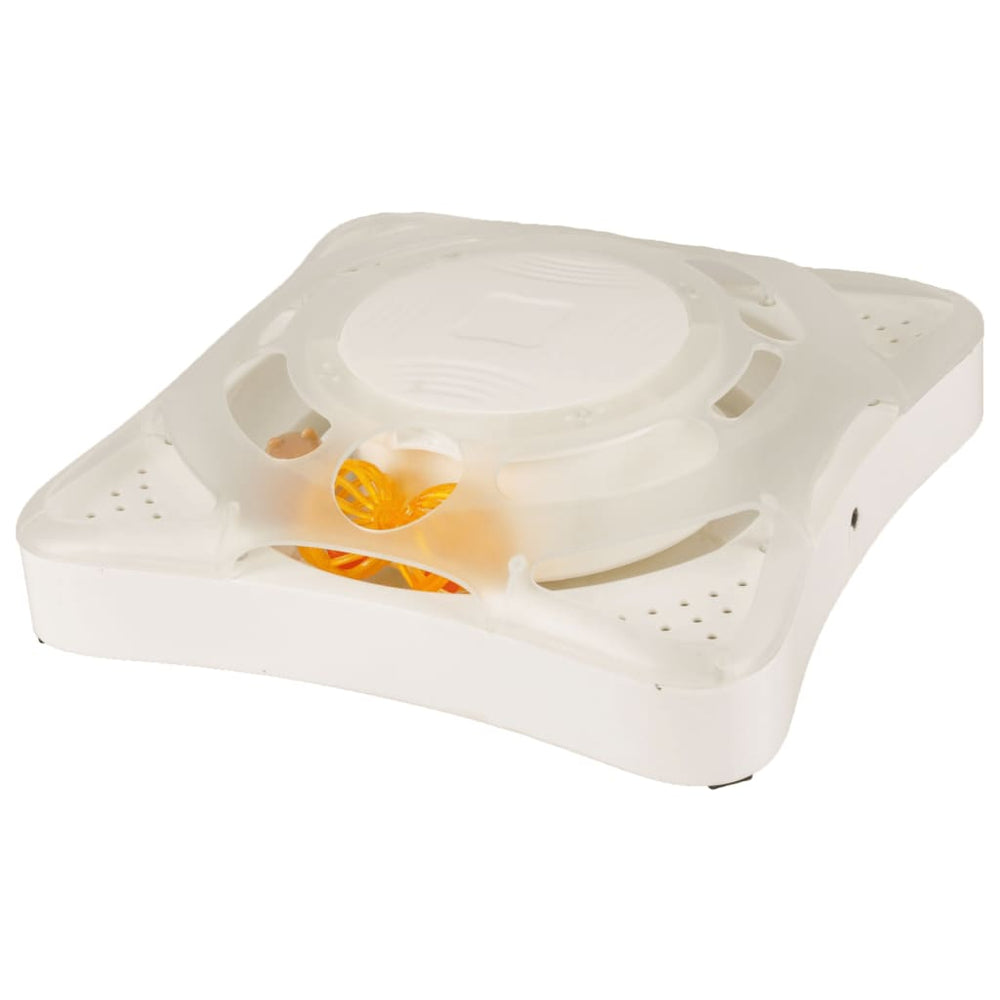 Flamingo kattenrolspeelgoed orbit 26x26x8 cm wit