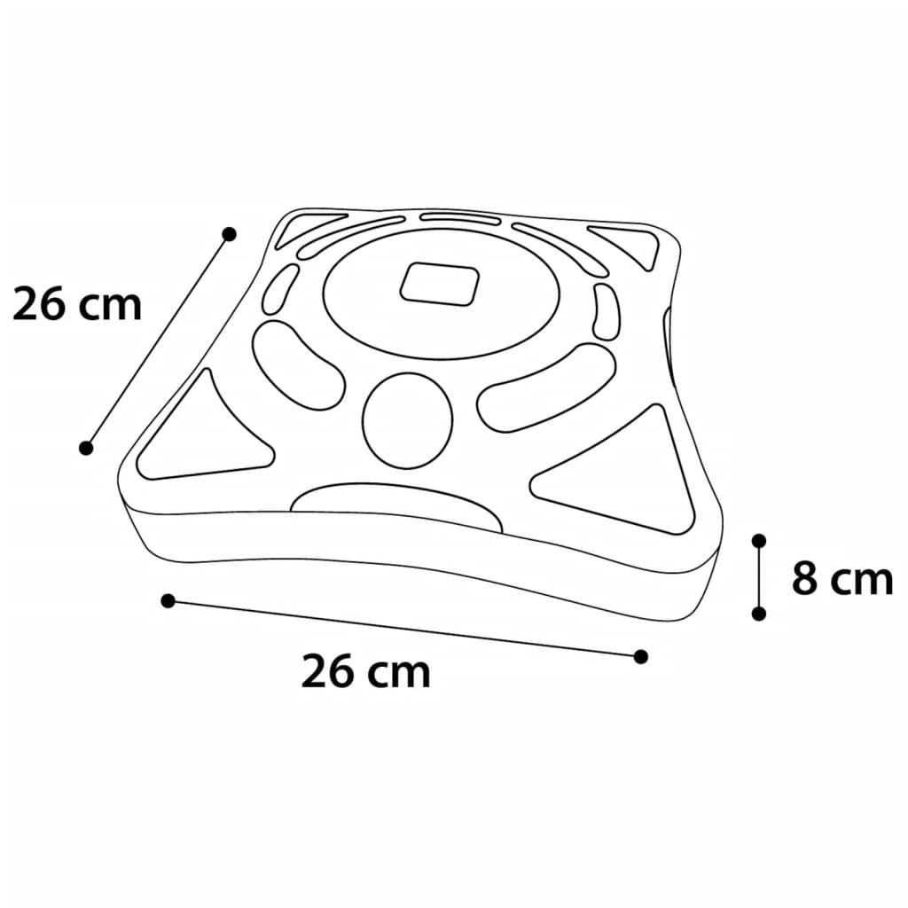 Flamingo kattenrolspeelgoed orbit 26x26x8 cm wit