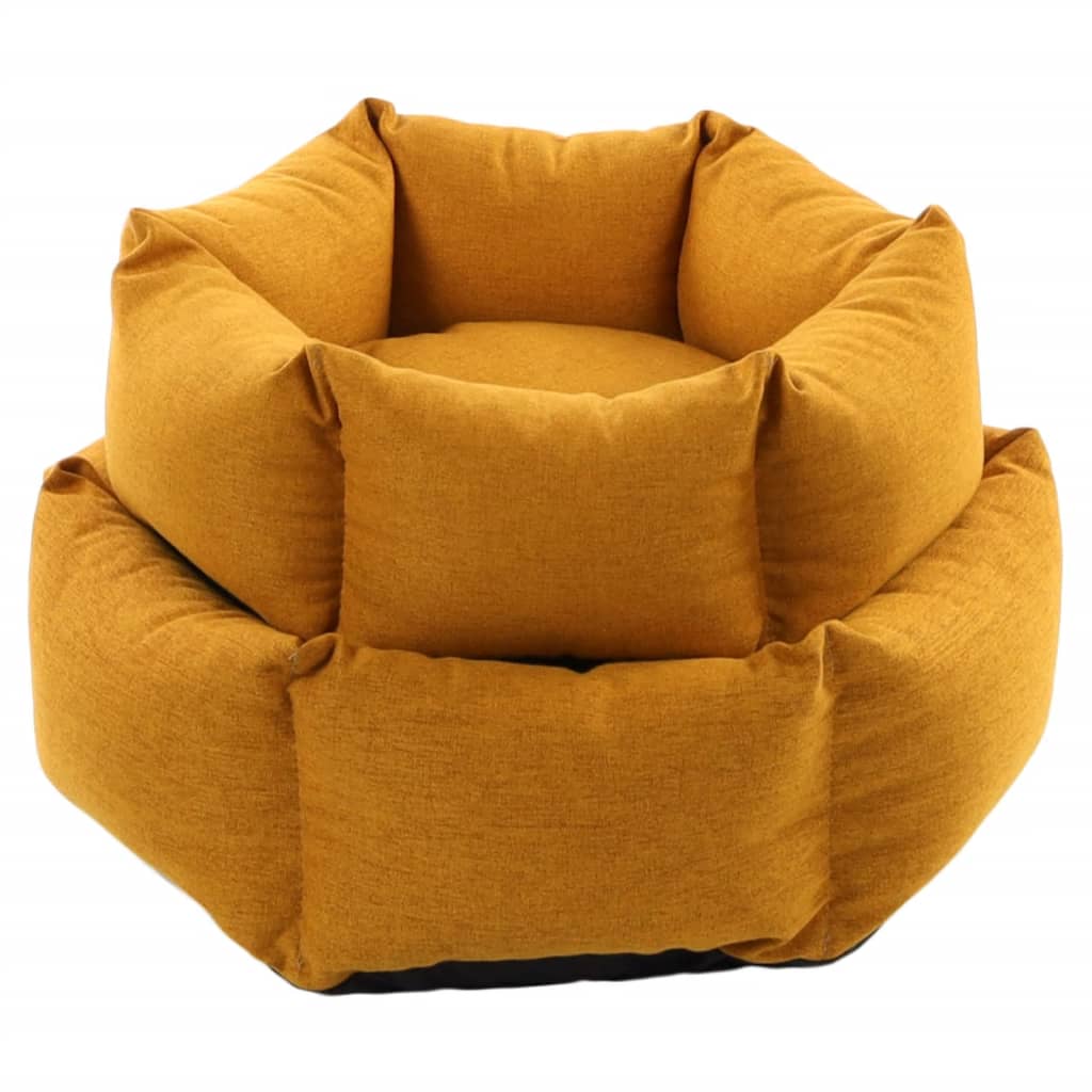 FLAMINGO FLAMINGO Hondenmand met rits Ziva hexagonaal 60x20 cm okerkleurig