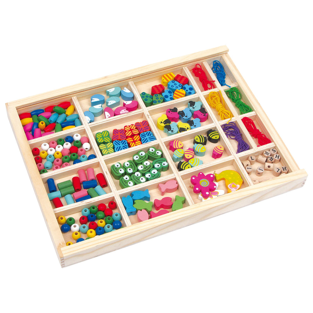 Small foot - Wooden bead set