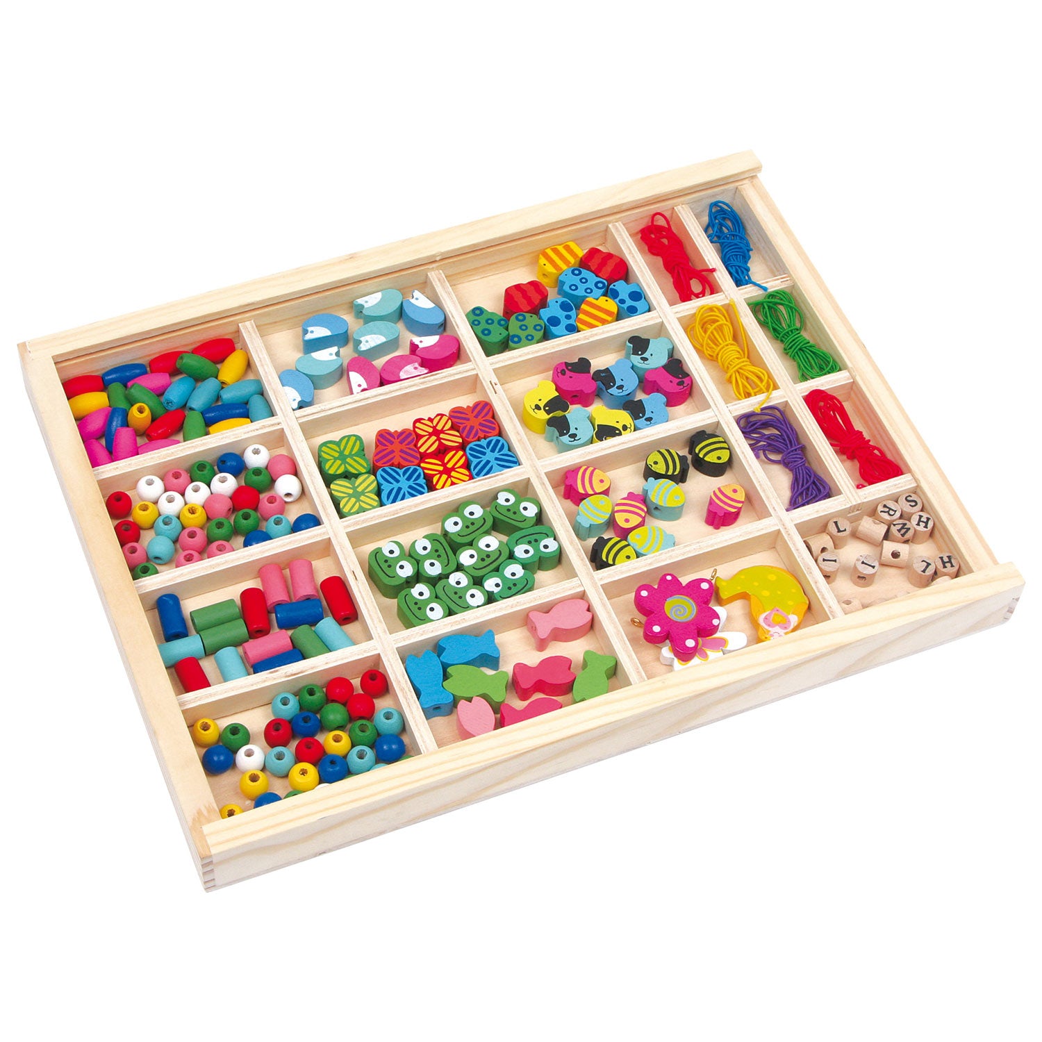 Small foot - Wooden bead set