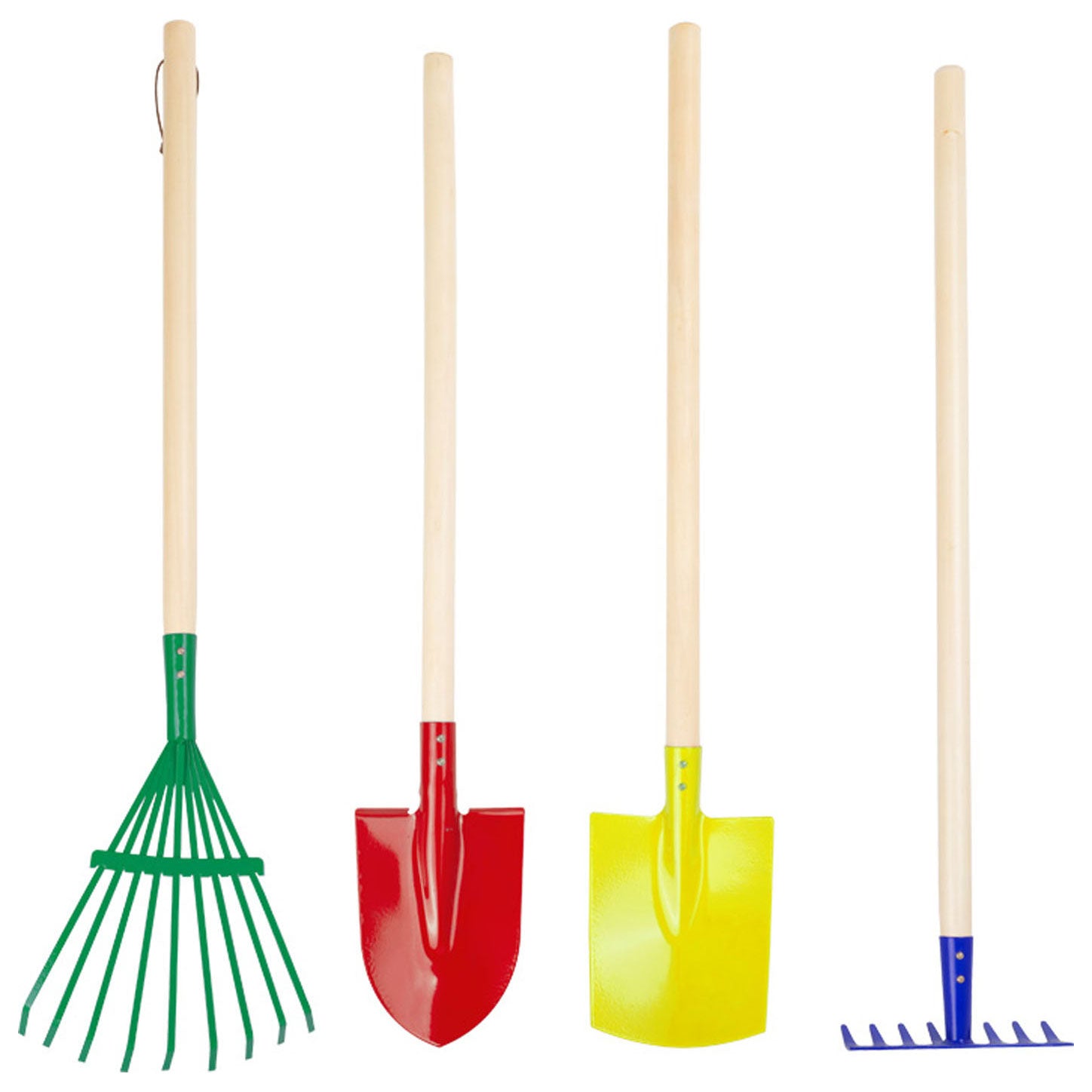 Kleine voet - houten kinder tuingereedschap, 4dlg.