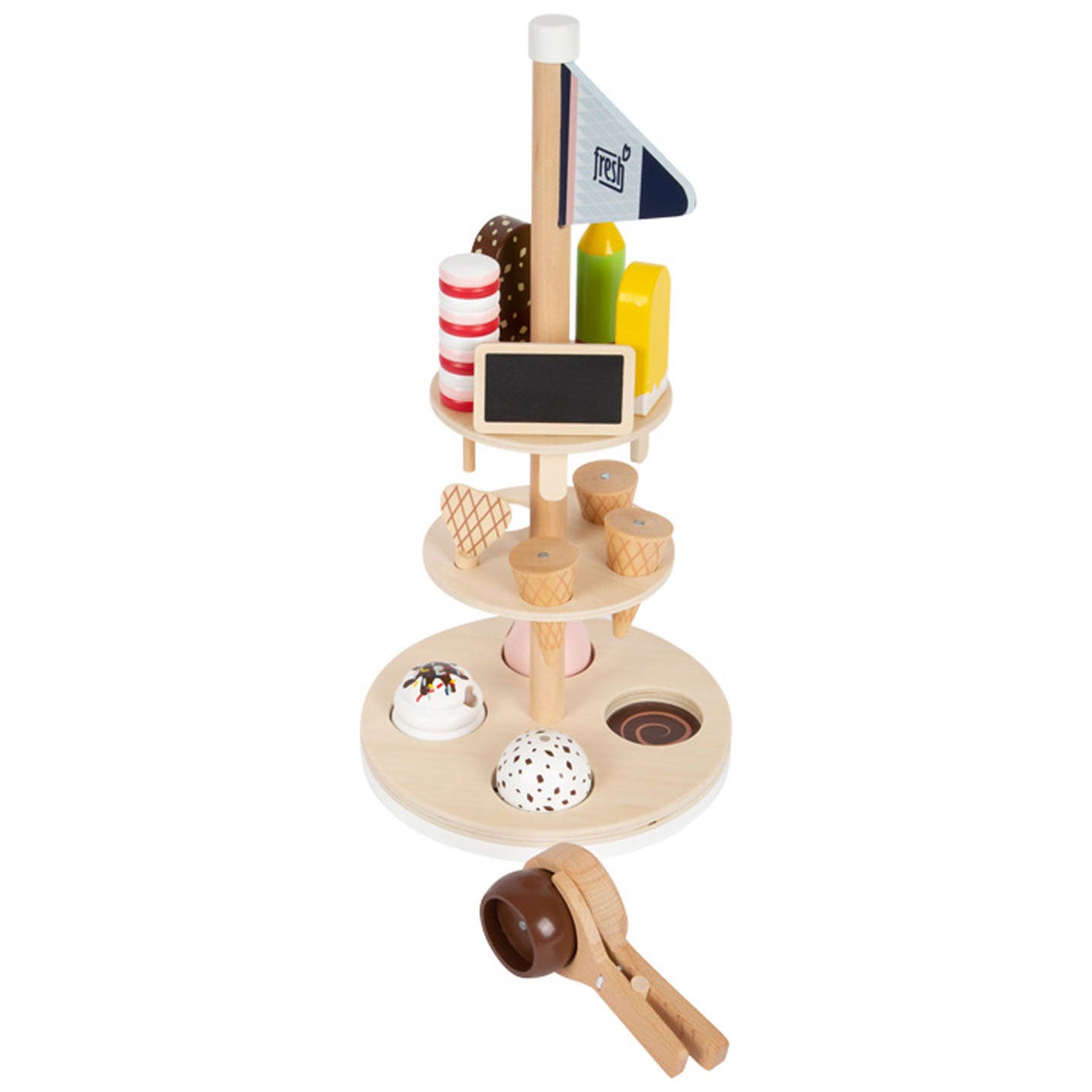 Small foot - houten ijsjes met houder, 15dlg.