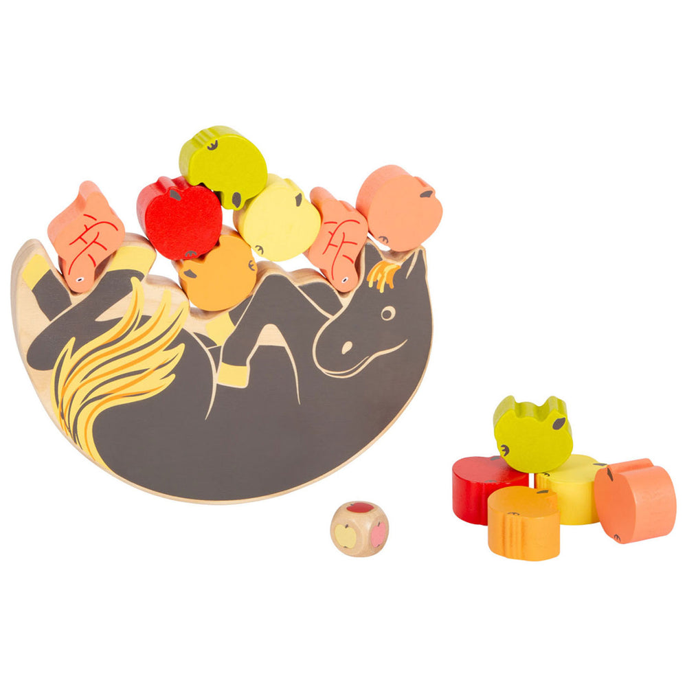 Small foot - wooden balancing game horse, 7 pcs.