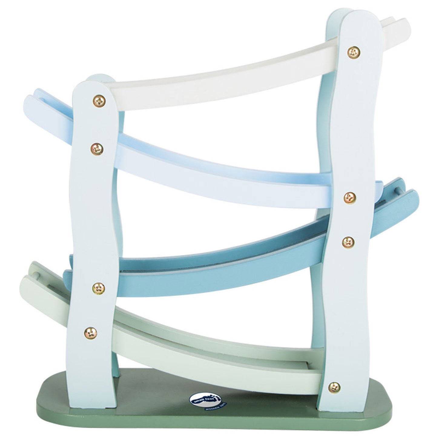 Small foot - wooden race track blue with 4 cars
