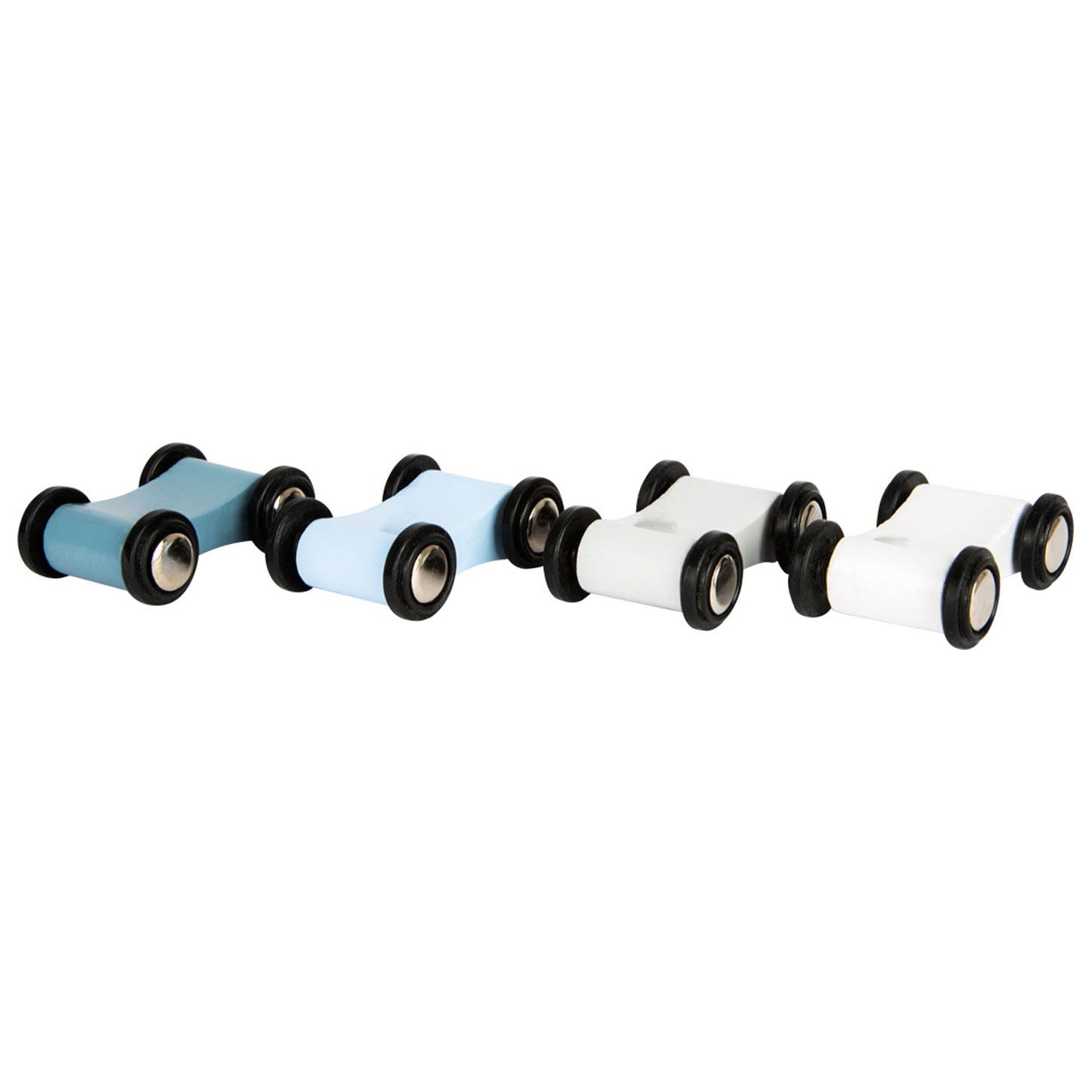 Small foot - wooden race track blue with 4 cars