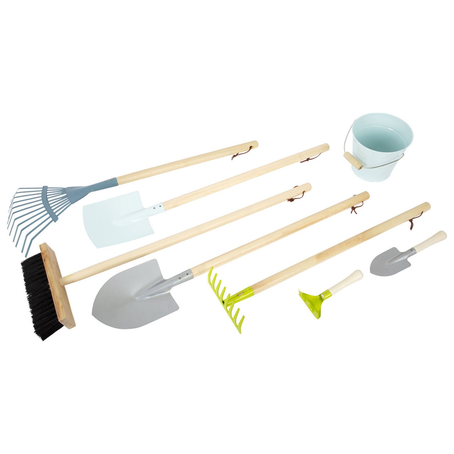 Kleine voet - houten kinder tuingereedschap, 8dlg.